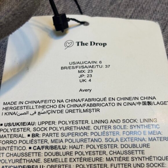 The Drop Women's Avery Square Toe Two Strap High Heeled Sandal - Picture 6 of 8